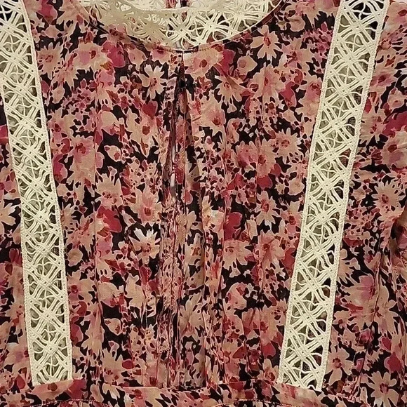 Free People Eva Cotton Floral Tunic Size Small - Picture 4 of 11